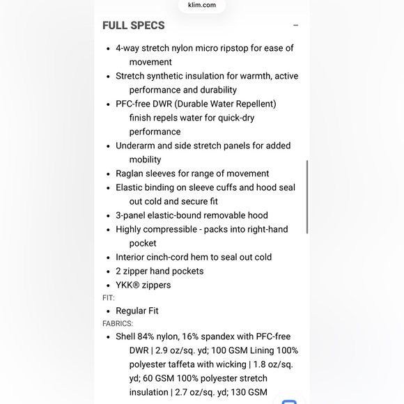 Women's KLIM Waverly Lavender Insulated Jacket XS NWT - Picture 3 of 13